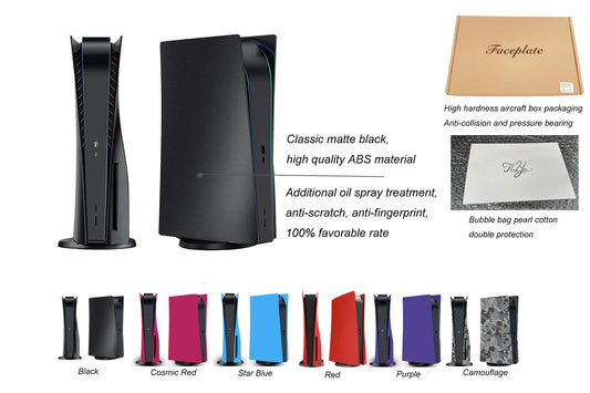 Console Cover Faceplate Compatible with PS5 Disc Edition
