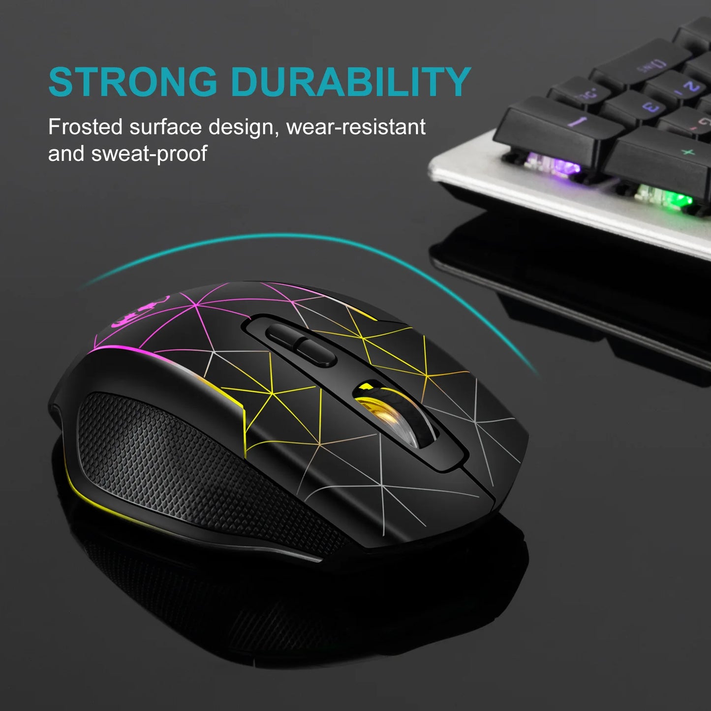 2.4G Wireless Mouse Rechargeable Gamer PC Mice